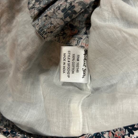 Michael Stars Sz SP Jude Puff Sleeve Smocked Mini Dress Pockets Cottagecore NEW - Picture 10 of 12